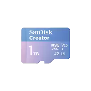 SanDisk Creator microSD Card 1TB Front