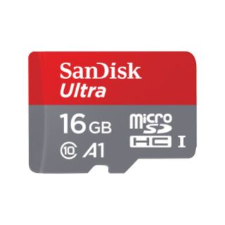 SanDisk ultra UHS-I microSD memory card with SD adapter  16GB