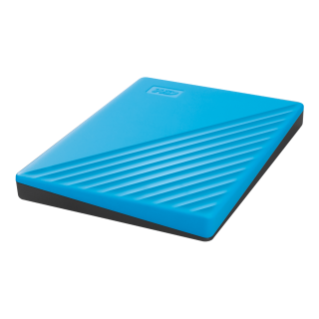MyPassport 1-2 TB Blue Right Overhead